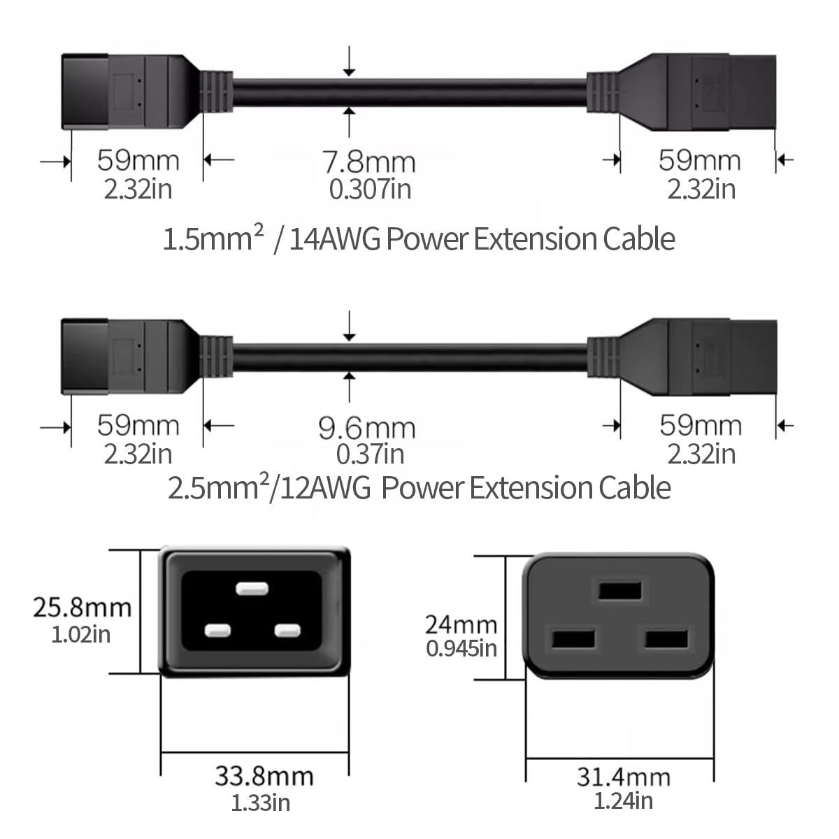 TOWE IEC C20 to C19 Power Exte - Heavy Equipment Center ulasan dan harga