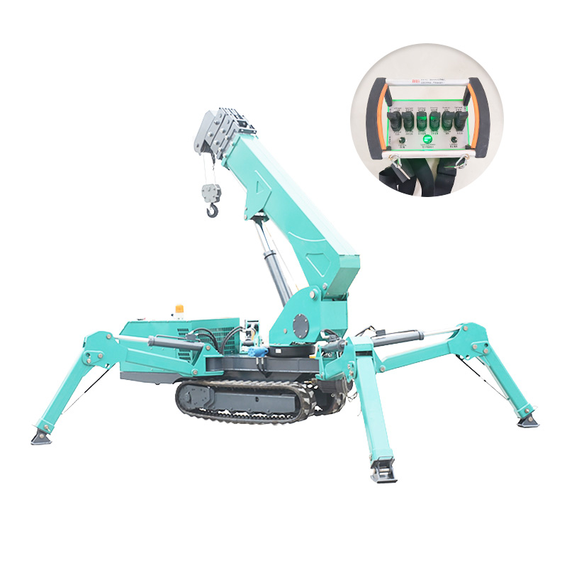 7T Hydraulic Spider Crane Mini - Compact Crawler Boom Lift ulasan dan harga