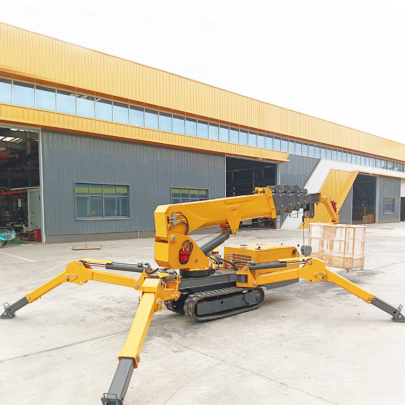 7T Hydraulic Spider Crane Mini - Compact Crawler Boom Lift ulasan dan harga