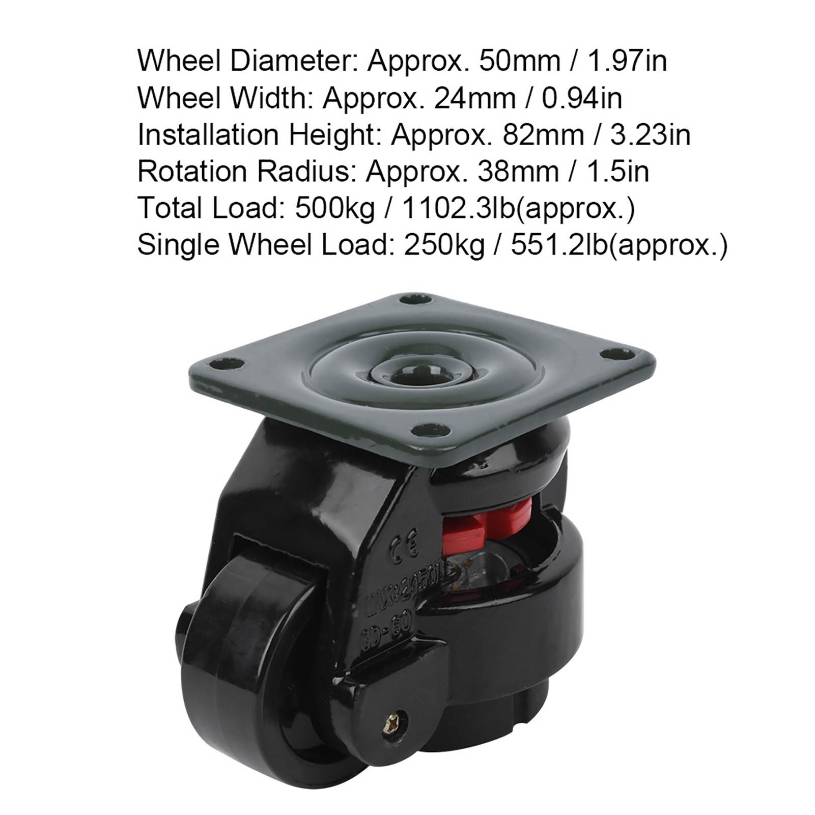 4pcs Level Adjustment Caster G - Heavy Equipment Operator ulasan dan harga