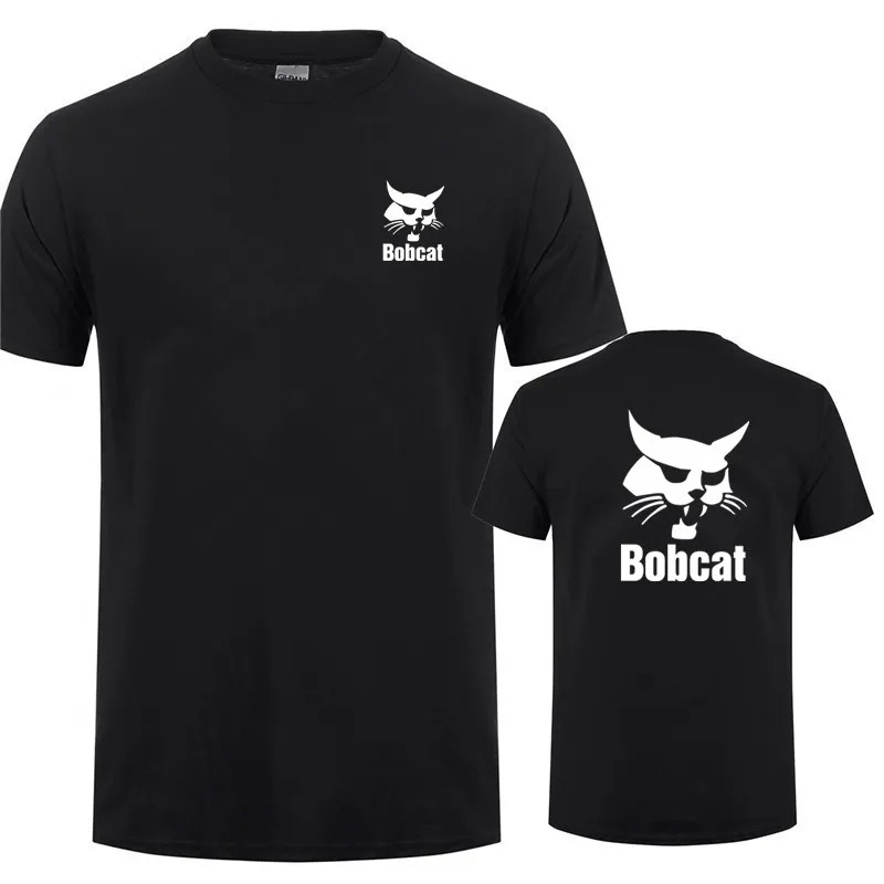Bobcat T Shirt Summer Men Shor - Heavy Equipment Logos ulasan dan harga