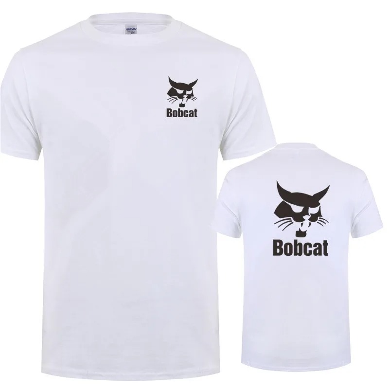 Bobcat T Shirt Summer Men Shor - Heavy Equipment Logos ulasan dan harga