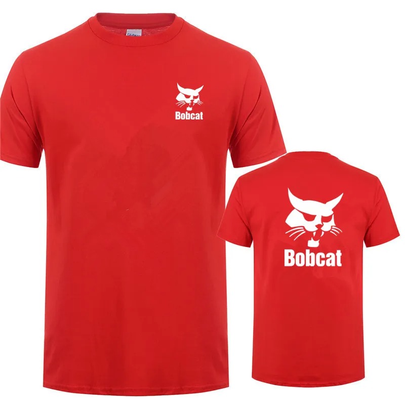 Bobcat T Shirt Summer Men Shor - Heavy Equipment Logos ulasan dan harga