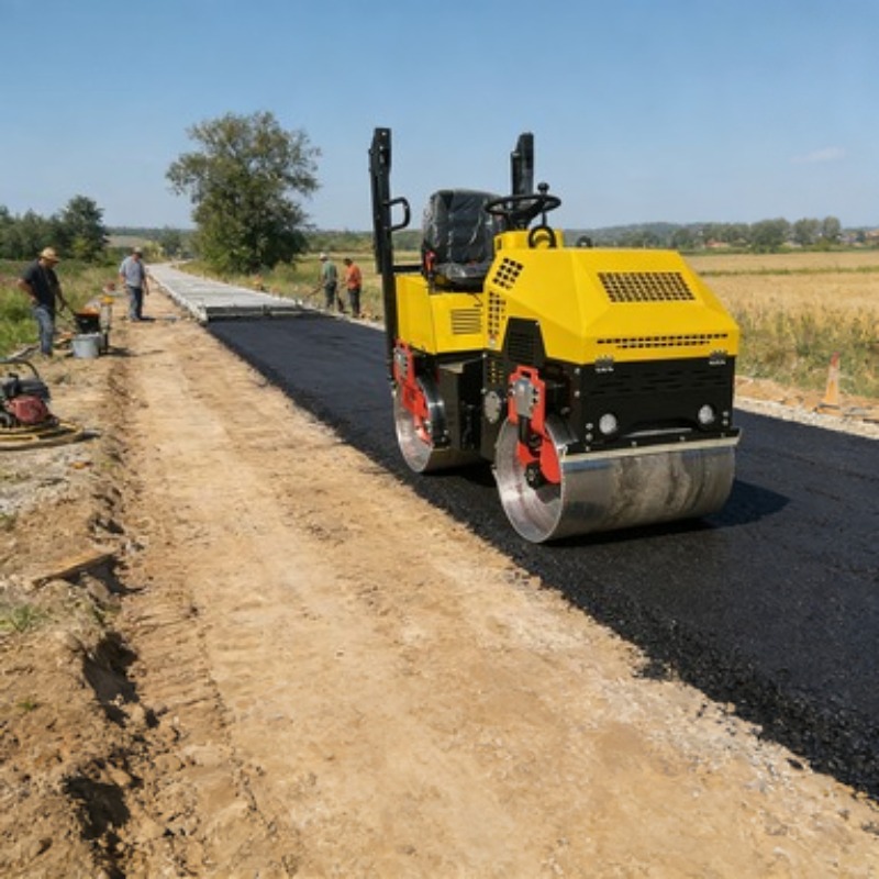 Single Drum Road Roller Vibrat - Heavy Equipment Engine ulasan dan harga