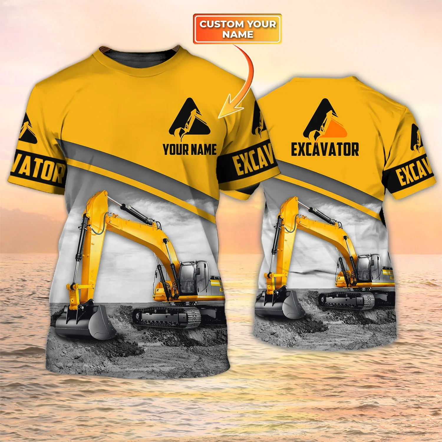 Newest Summer Fashion Men's T- - Heavy Equipment Names ulasan dan harga