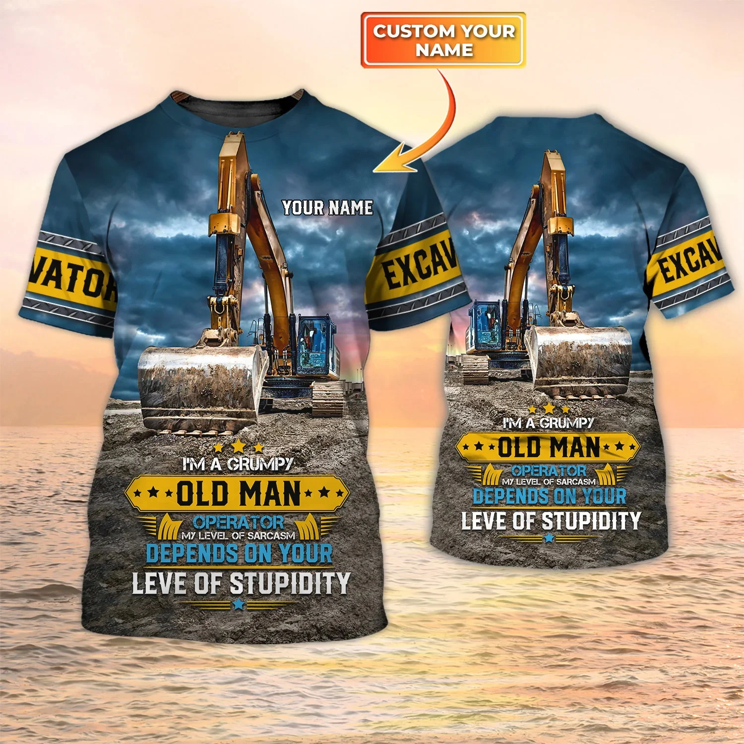 Newest Summer Fashion Men's T- - Heavy Equipment Names ulasan dan harga
