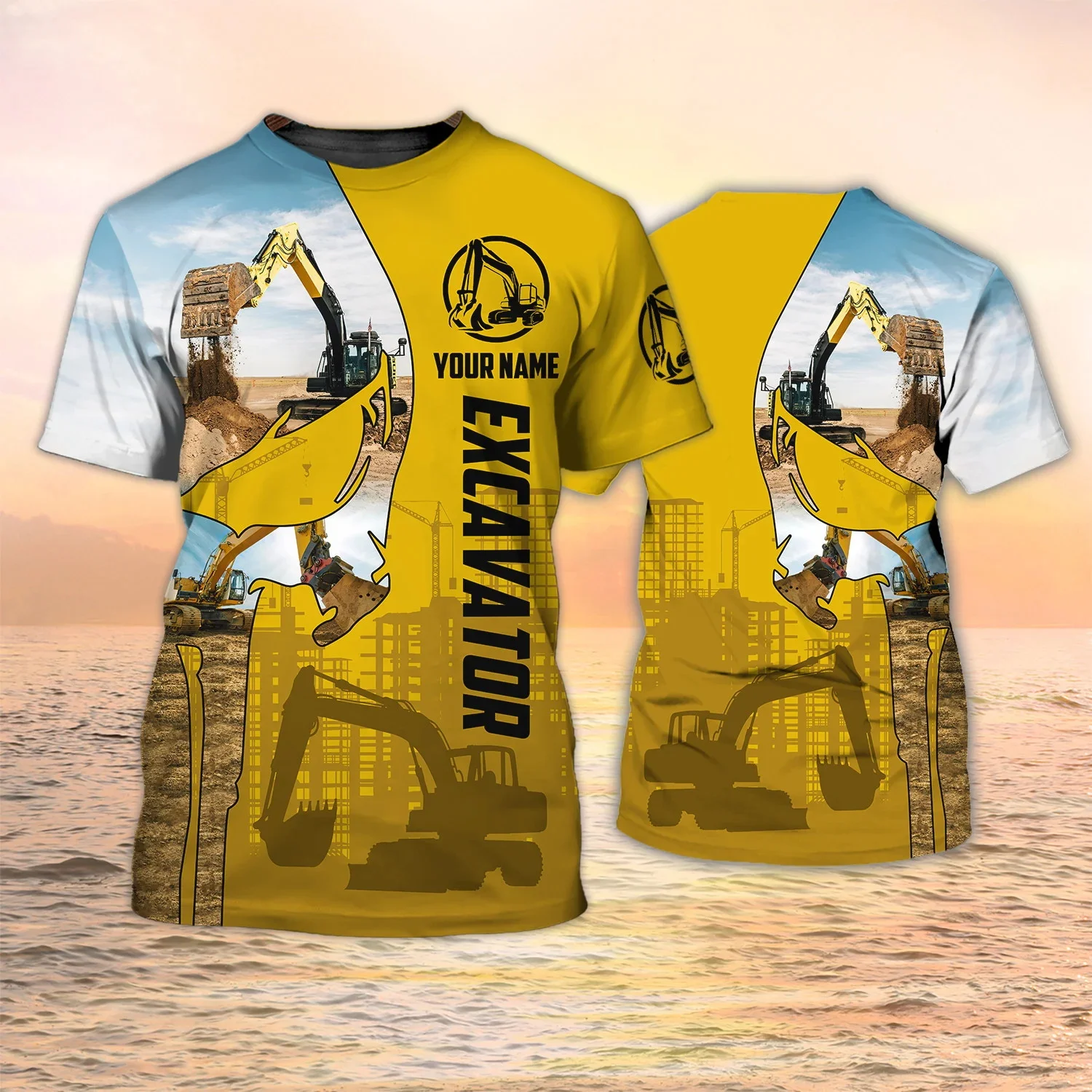 Newest Summer Fashion Men's T- - Heavy Equipment Names ulasan dan harga