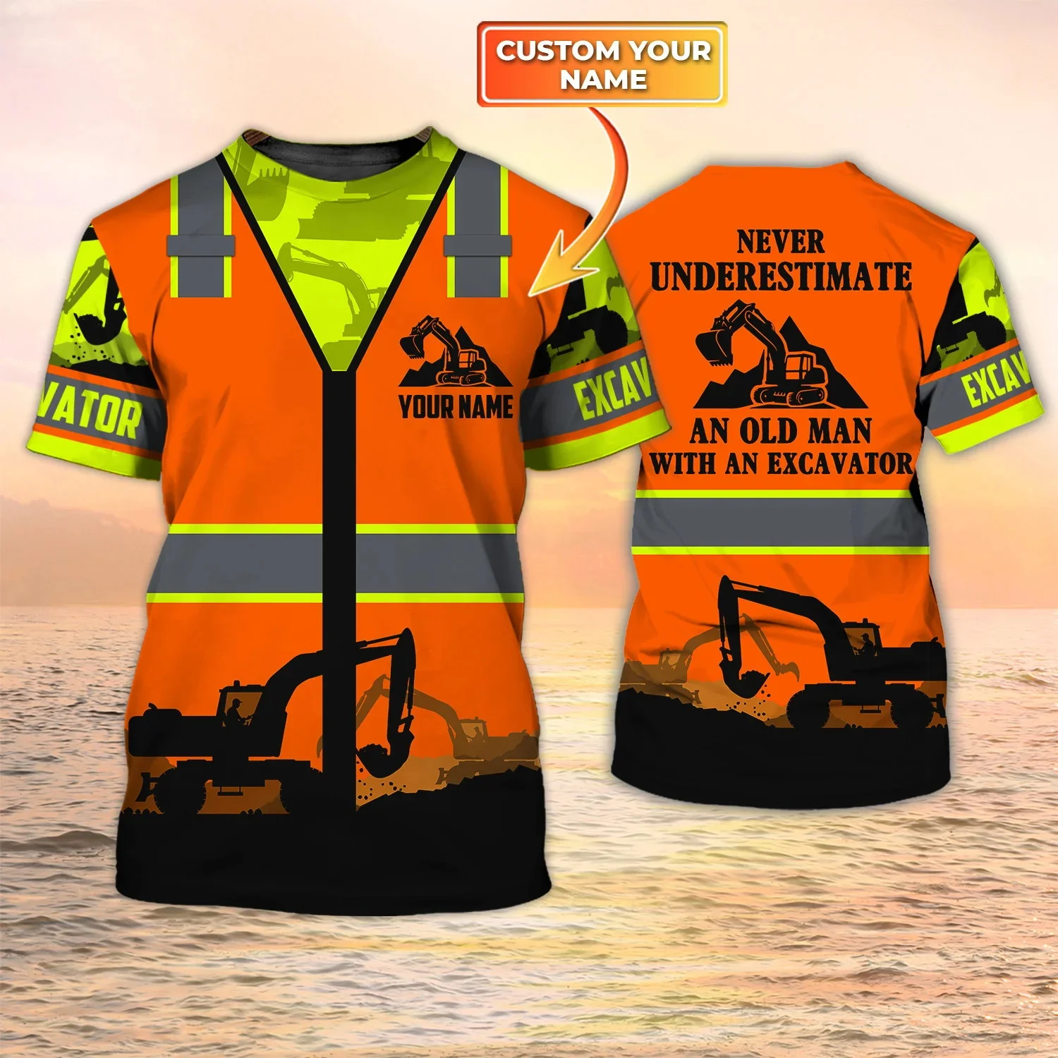 Newest Summer Fashion Men's T- - Heavy Equipment Names ulasan dan harga